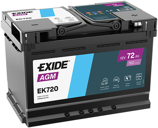 Baterie Auto EXIDE AGM 72 Ah