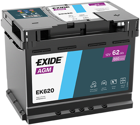 Baterie Auto EXIDE AGM 62 Ah