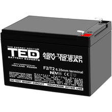Acumulator staționar AGM VRLA 12V 12.5Ah TED