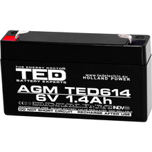 Acumulator staționar AGM VRLA 6V 1.4Ah TED